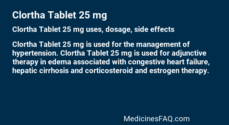 Clortha Tablet 25 mg