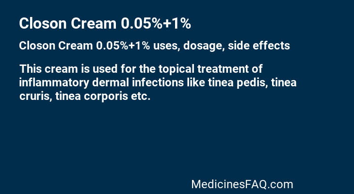 Closon Cream 0.05%+1%