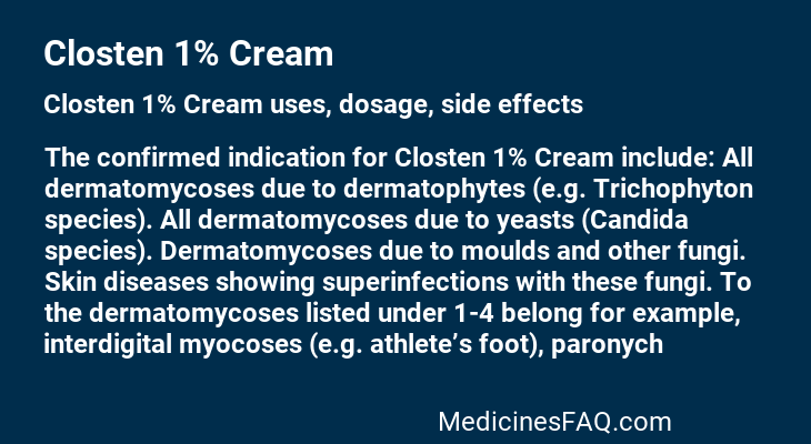 Closten 1% Cream