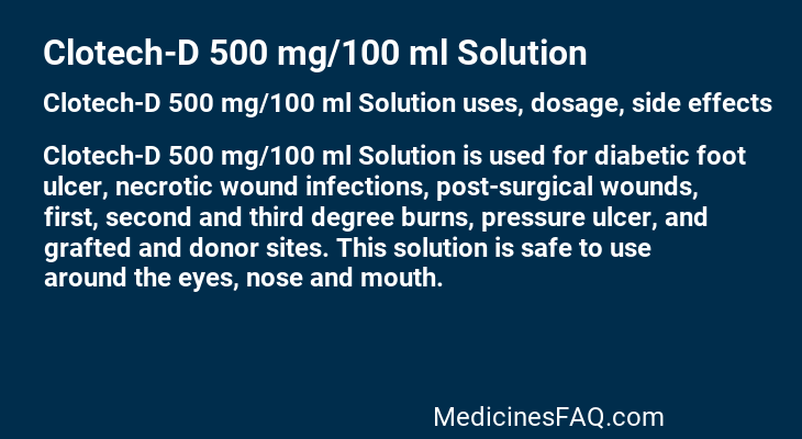 Clotech-D 500 mg/100 ml Solution