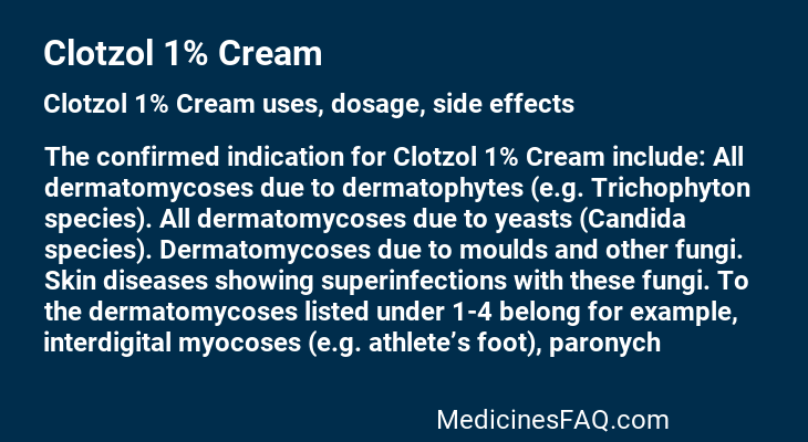 Clotzol 1% Cream