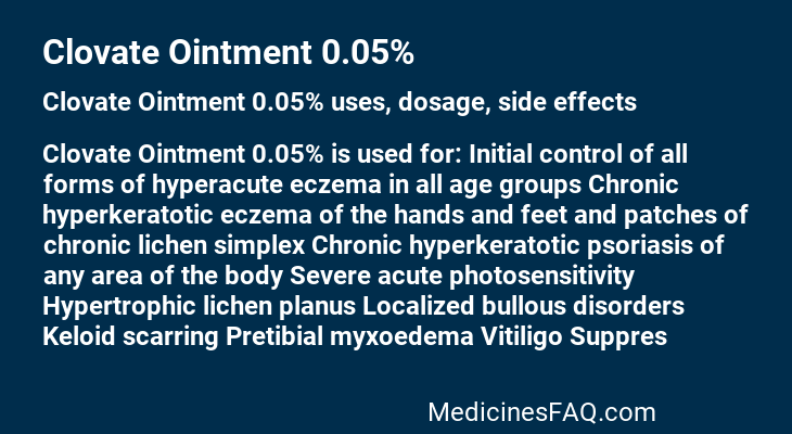 Clovate Ointment 0.05%