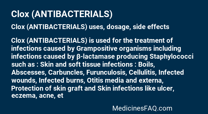 Clox (ANTIBACTERIALS)