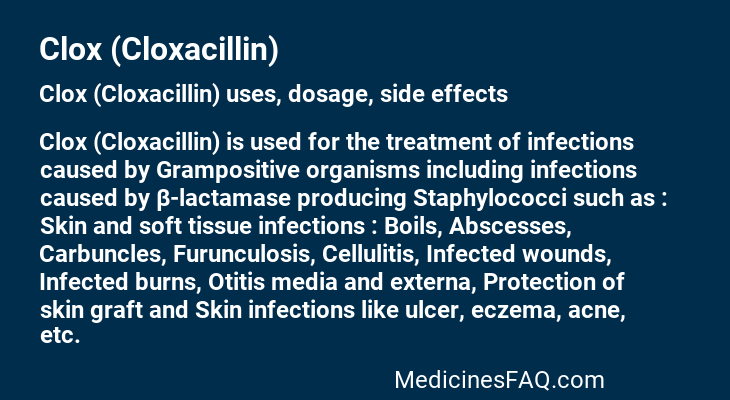 Clox (Cloxacillin)