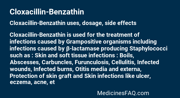 Cloxacillin-Benzathin