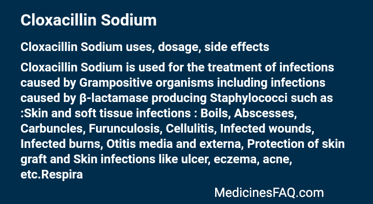 Cloxacillin Sodium