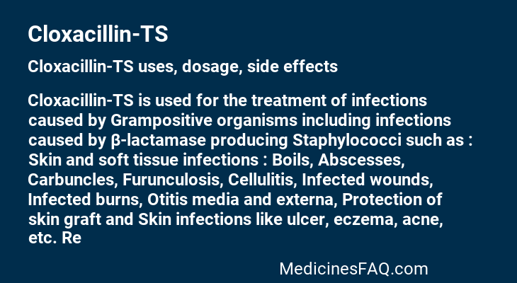 Cloxacillin-TS