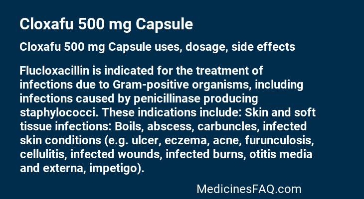 Cloxafu 500 mg Capsule