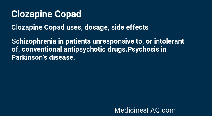 Clozapine Copad