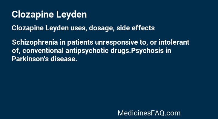 Clozapine Leyden