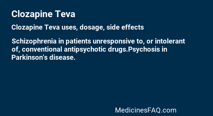 Clozapine Teva