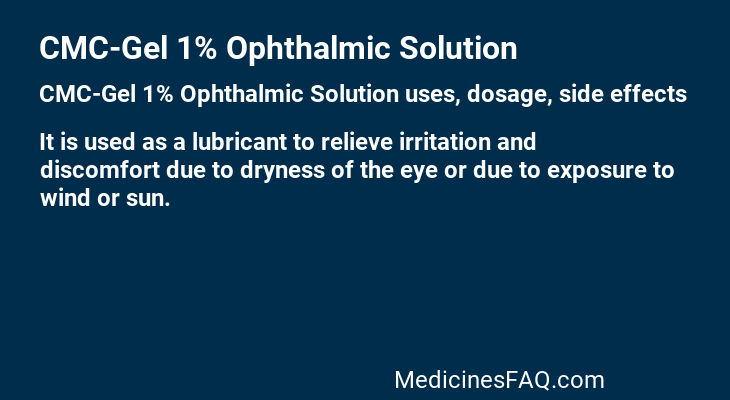 CMC-Gel 1% Ophthalmic Solution