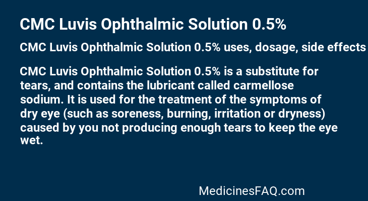 CMC Luvis Ophthalmic Solution 0.5%