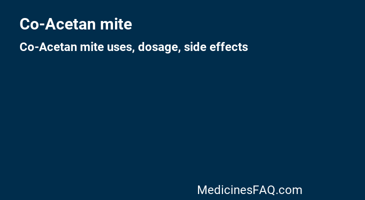 Co-Acetan mite