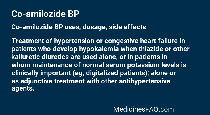 Co-amilozide BP