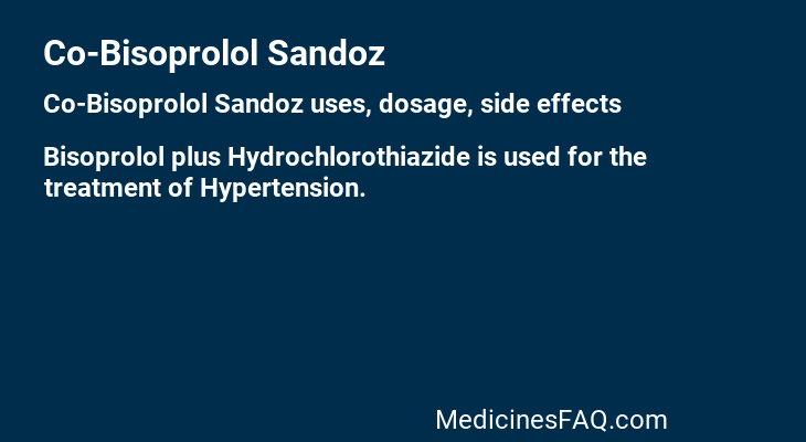 Co-Bisoprolol Sandoz