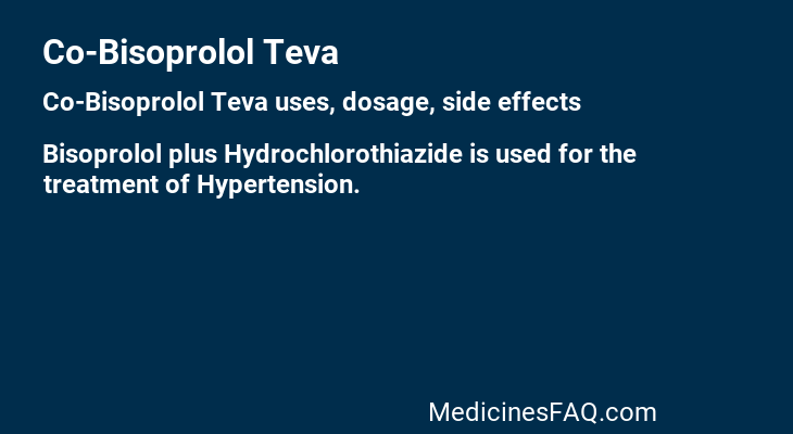 Co-Bisoprolol Teva