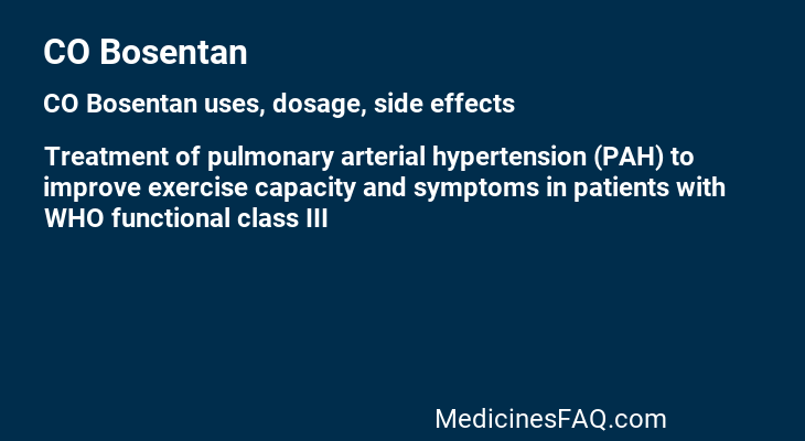 CO Bosentan