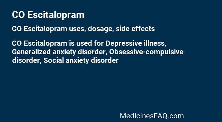 CO Escitalopram