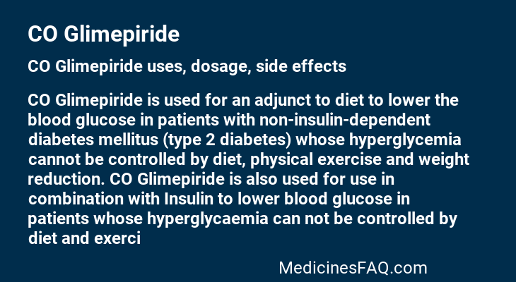CO Glimepiride