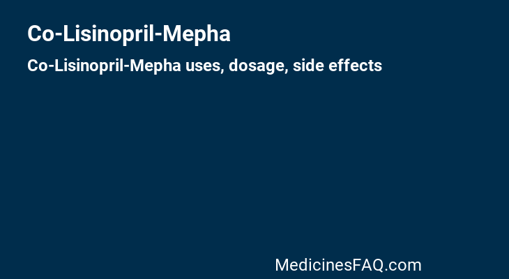 Co-Lisinopril-Mepha