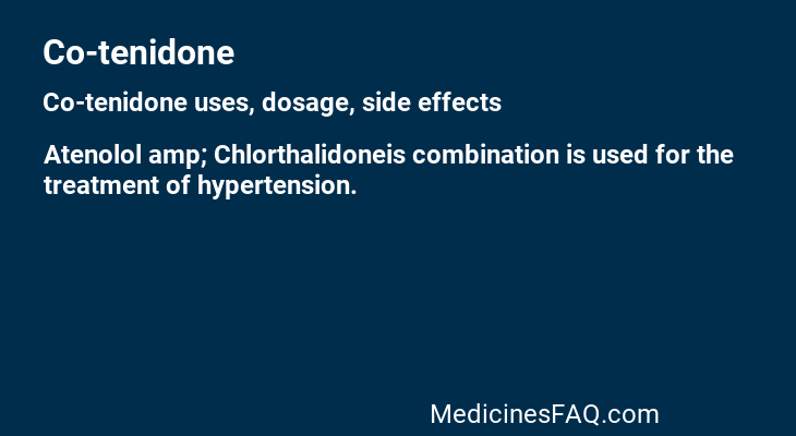 Co-tenidone