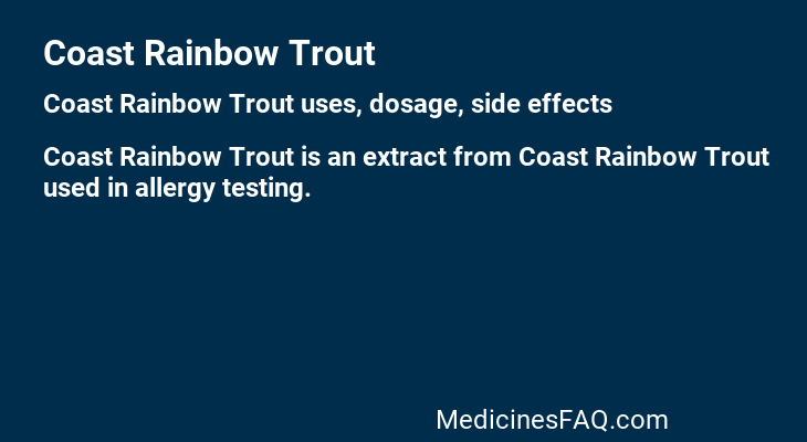 Coast Rainbow Trout
