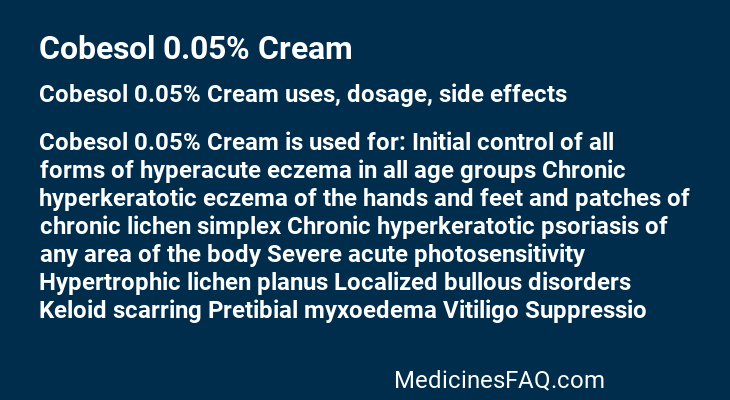 Cobesol 0.05% Cream