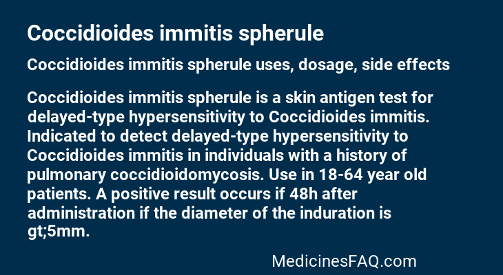 Coccidioides immitis spherule