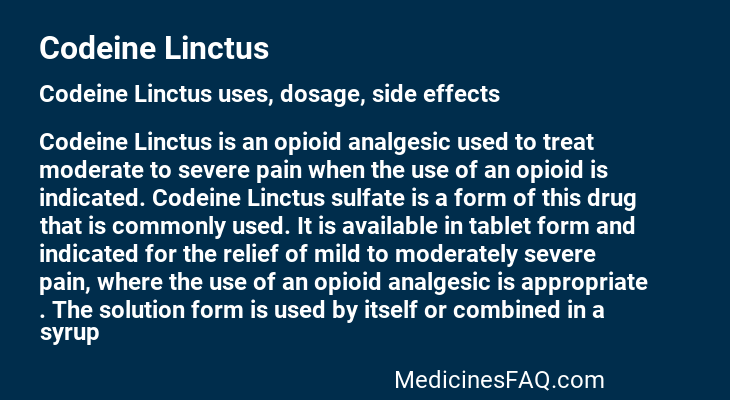 Codeine Linctus