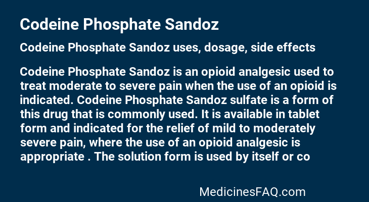 Codeine Phosphate Sandoz