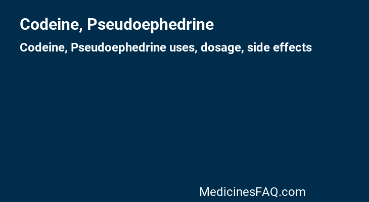 Codeine, Pseudoephedrine
