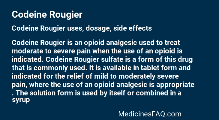 Codeine Rougier