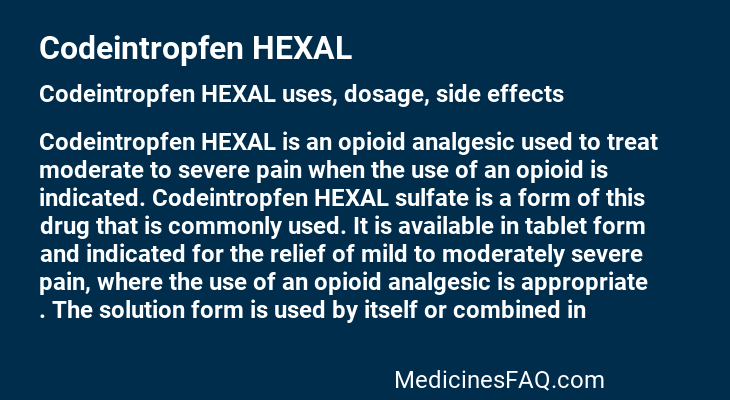 Codeintropfen HEXAL