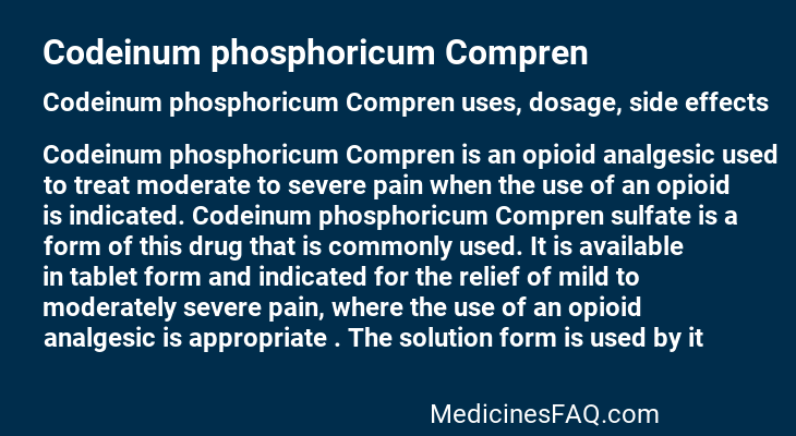Codeinum phosphoricum Compren