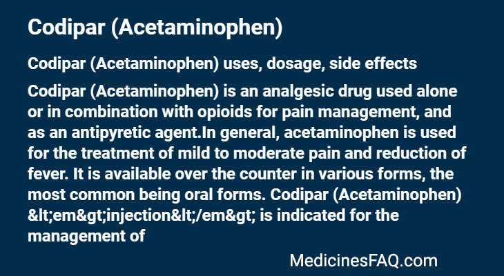 Codipar (Acetaminophen)