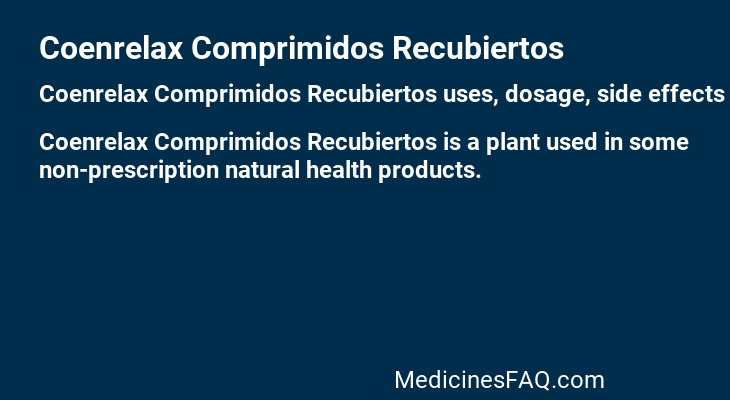 Coenrelax Comprimidos Recubiertos
