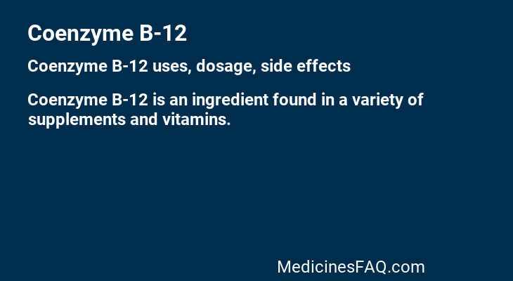 Coenzyme B-12