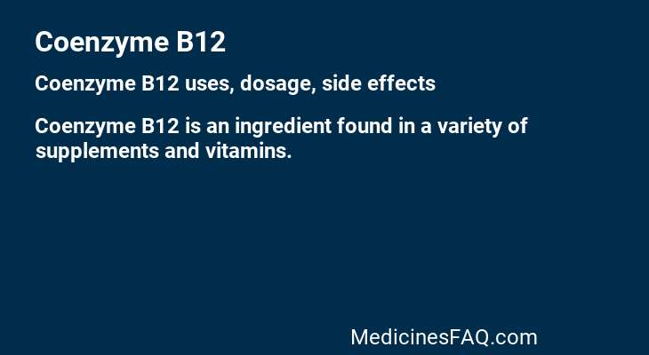 Coenzyme B12