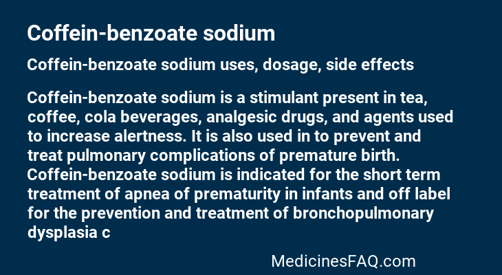 Coffein-benzoate sodium
