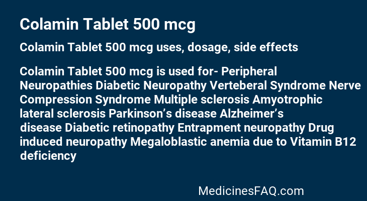 Colamin Tablet 500 mcg