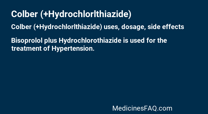 Colber (+Hydrochlorlthiazide)