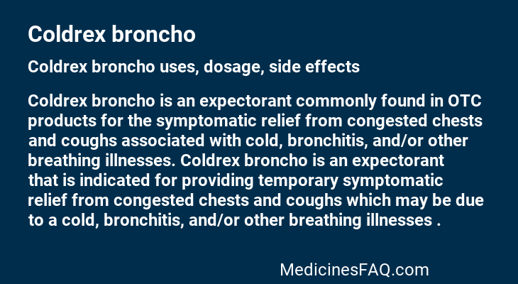 Coldrex broncho