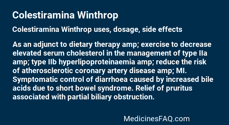 Colestiramina Winthrop