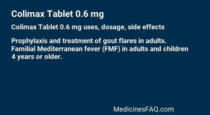 Colimax Tablet 0.6 mg