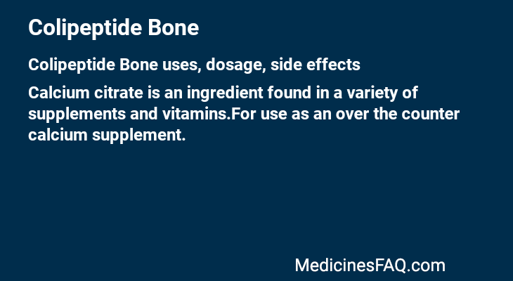 Colipeptide Bone