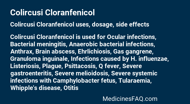 Colircusi Cloranfenicol