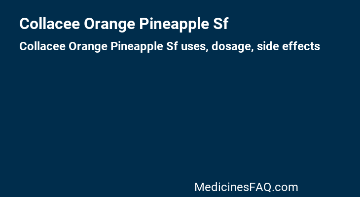 Collacee Orange Pineapple Sf