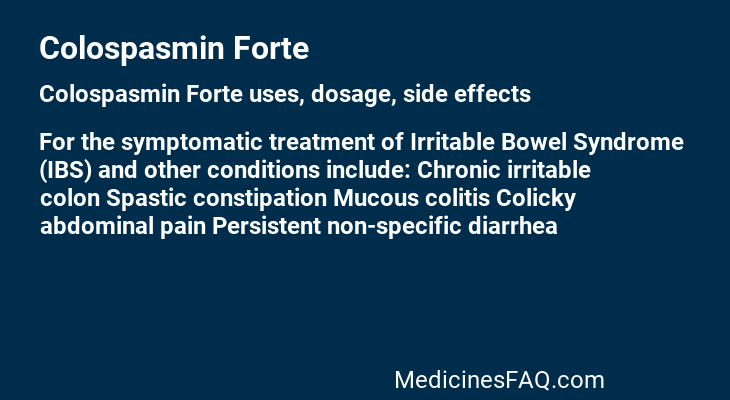 Colospasmin Forte