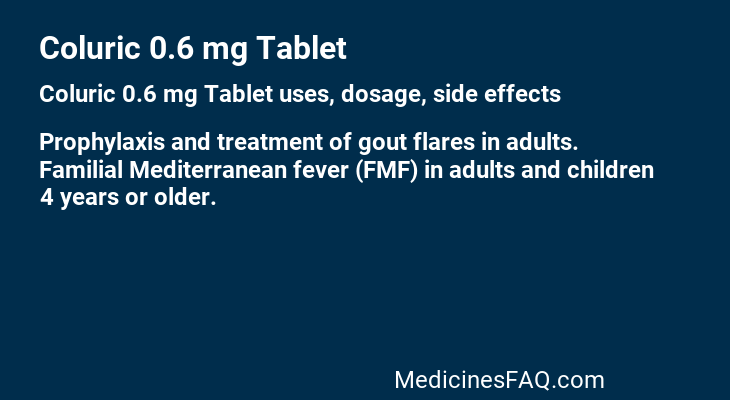 Coluric 0.6 mg Tablet